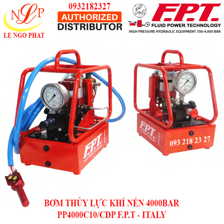 BƠM THỦY LỰC KHÍ NÉN 4000BAR PP4000C10/CDP F.P.T - ITALY