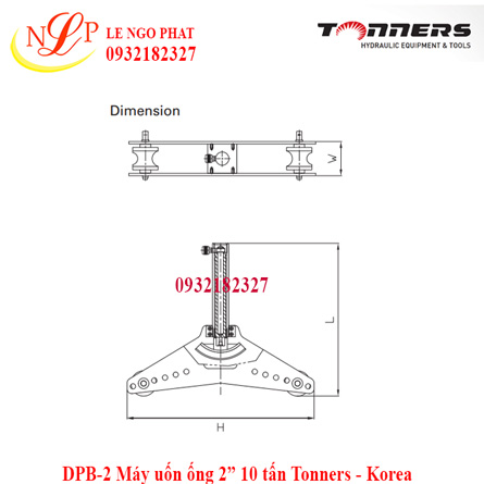 DPB-2 Máy uốn ống 2” 10 tấn Tonners - Korea