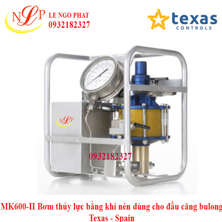MK600-II Bơm thủy lực bằng khí nén dùng cho đầu căng bulong Texas - Spain