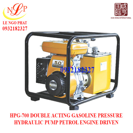 HPG-700 DOUBLE ACTING GASOLINE PRESSURE HYDRAULIC PUMP PETROL ENGINE DRIVEN