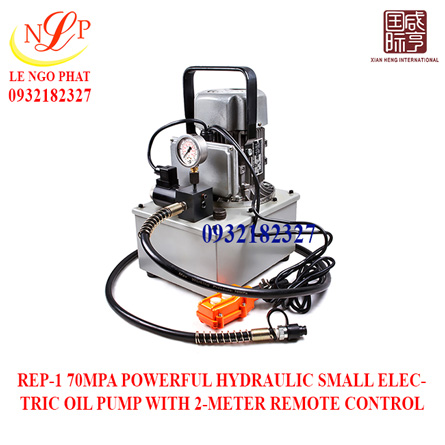 REP-1 70MPA POWERFUL HYDRAULIC SMALL ELECTRIC OIL PUMP WITH 2-METER REMOTE CONTROL