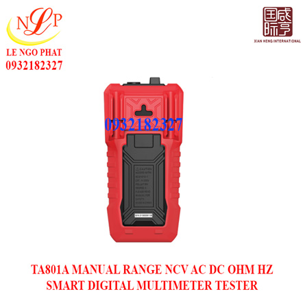 TA801A MANUAL RANGE NCV AC DC OHM HZ SMART DIGITAL MULTIMETER TESTER