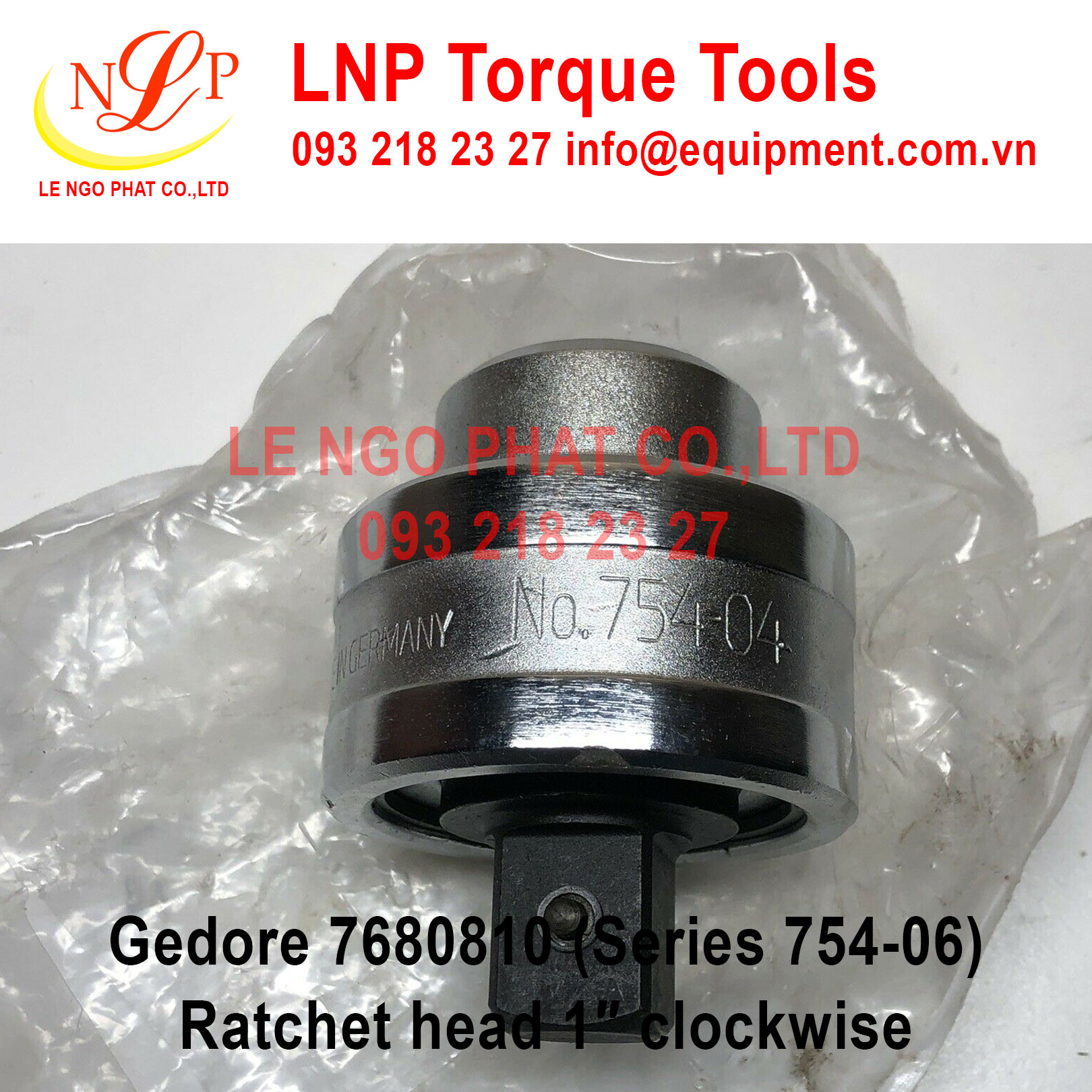 Gedore 7680810 (Series 754-06) Ratchet head 1″ clockwise
