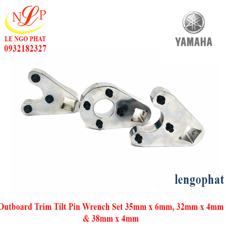 Outboard Trim Tilt Pin Wrench Set 35mm x 6mm, 32mm x 4mm & 38mm x 4mm