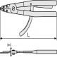 Snap ring pliers (for straight type holes) SRPH-400