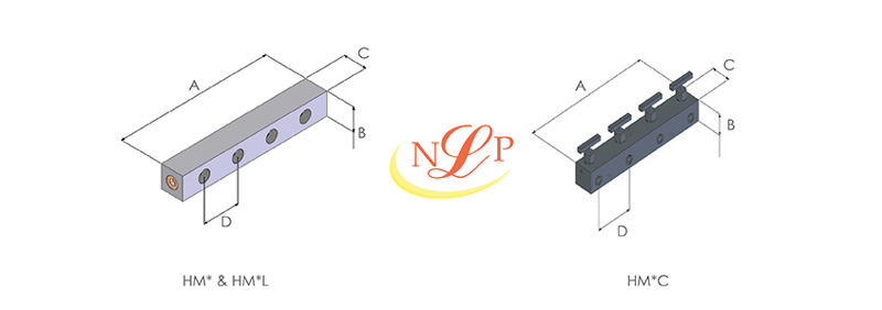 Bản vẽ kỹ thuật Bộ đâu chia Hi-Force HM4C-DU